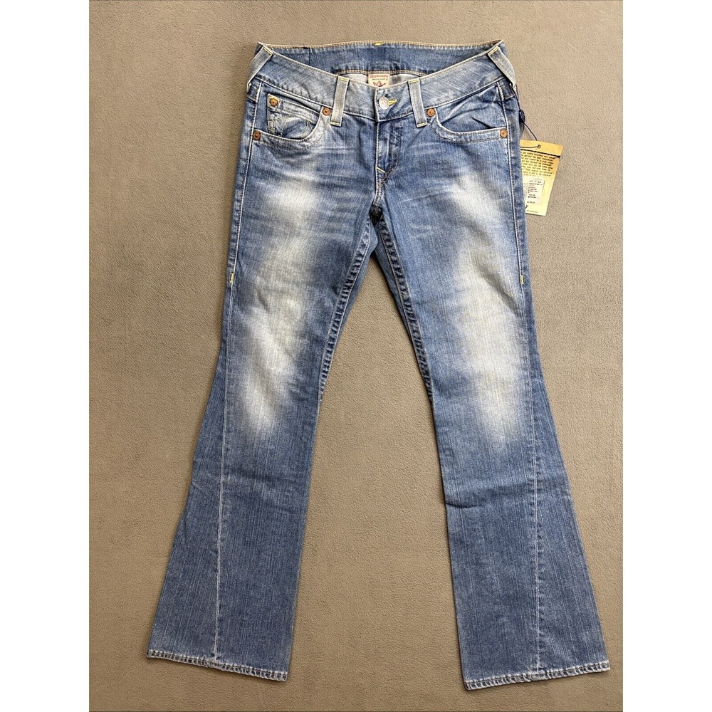 Vintage True Religion 'Joey' Miss Groovy Hippie Flare Jeans Women Size 30 USA - Picture 6 of 14
